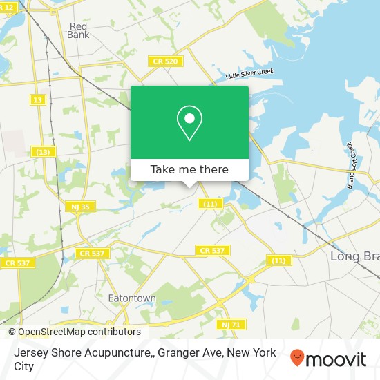 Mapa de Jersey Shore Acupuncture,, Granger Ave