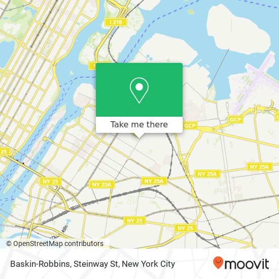 Baskin-Robbins, Steinway St map