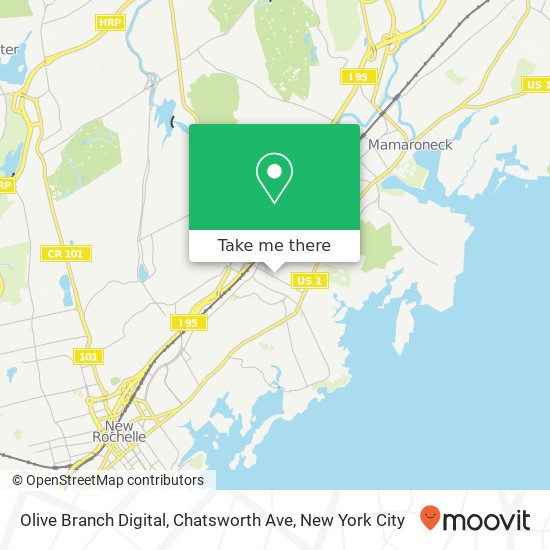Mapa de Olive Branch Digital, Chatsworth Ave