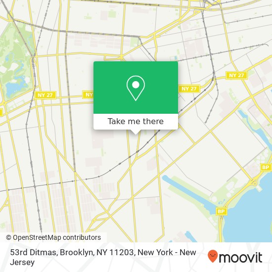 53rd Ditmas, Brooklyn, NY 11203 map