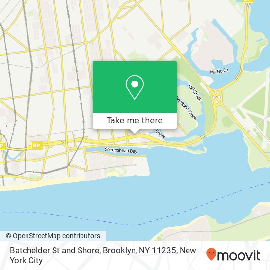 Mapa de Batchelder St and Shore, Brooklyn, NY 11235