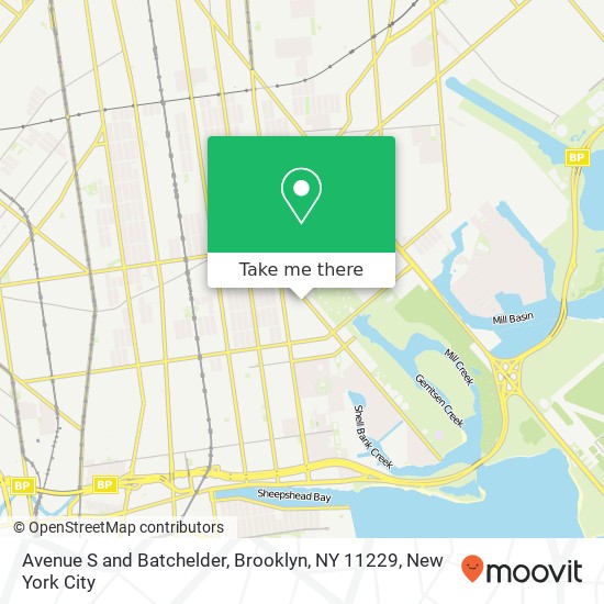 Mapa de Avenue S and Batchelder, Brooklyn, NY 11229