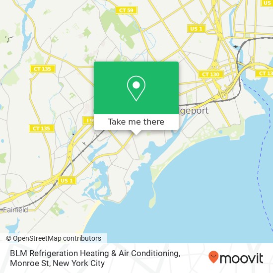 Mapa de BLM Refrigeration Heating & Air Conditioning, Monroe St