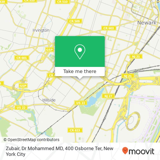 Zubair, Dr Mohammed MD, 400 Osborne Ter map