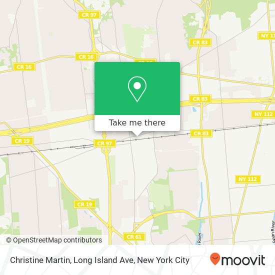 Mapa de Christine Martin, Long Island Ave