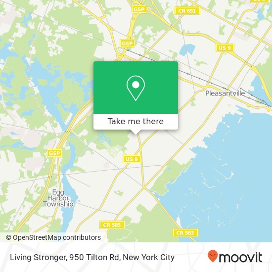 Mapa de Living Stronger, 950 Tilton Rd