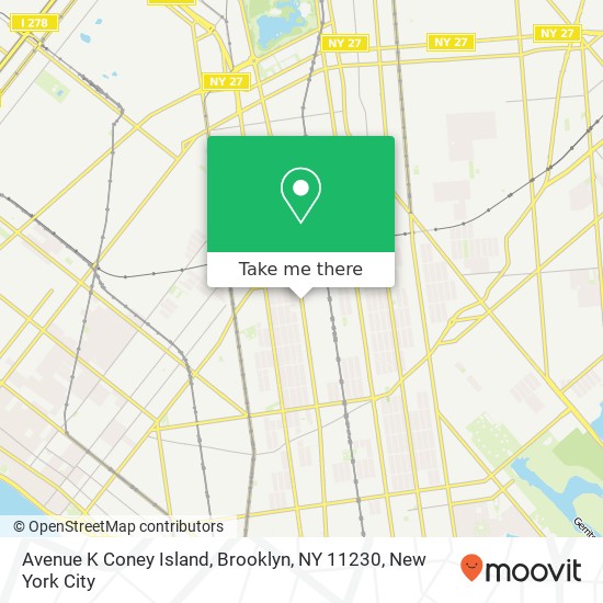 Avenue K Coney Island, Brooklyn, NY 11230 map