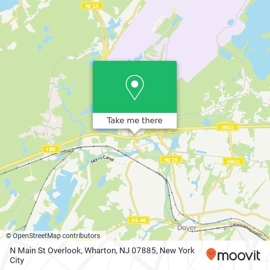 Mapa de N Main St Overlook, Wharton, NJ 07885