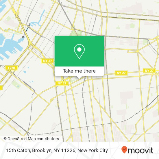 Mapa de 15th Caton, Brooklyn, NY 11226