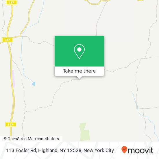 113 Fosler Rd, Highland, NY 12528 map