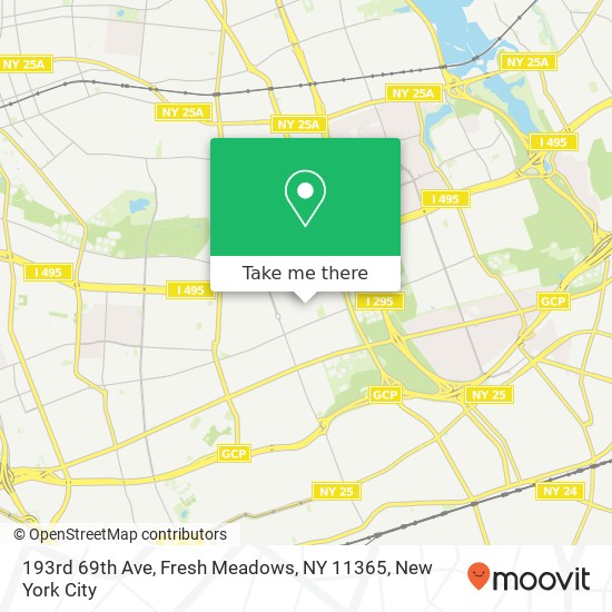 193rd 69th Ave, Fresh Meadows, NY 11365 map