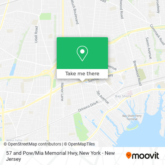57 and Pow/Mia Memorial Hwy map