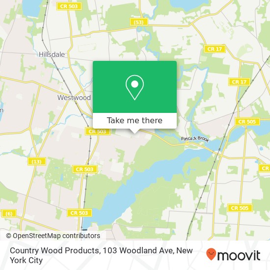 Country Wood Products, 103 Woodland Ave map