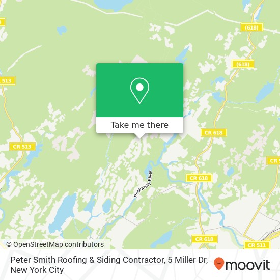 Mapa de Peter Smith Roofing & Siding Contractor, 5 Miller Dr