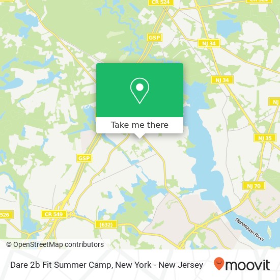 Mapa de Dare 2b Fit Summer Camp, 714 Herbertsville Rd
