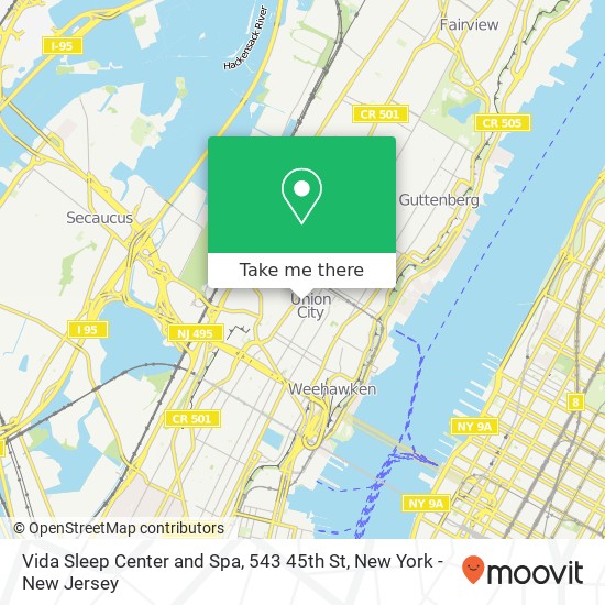 Vida Sleep Center and Spa, 543 45th St map