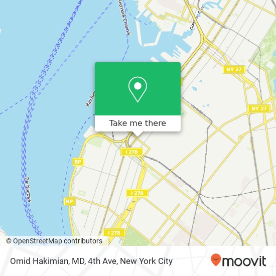 Mapa de Omid Hakimian, MD, 4th Ave