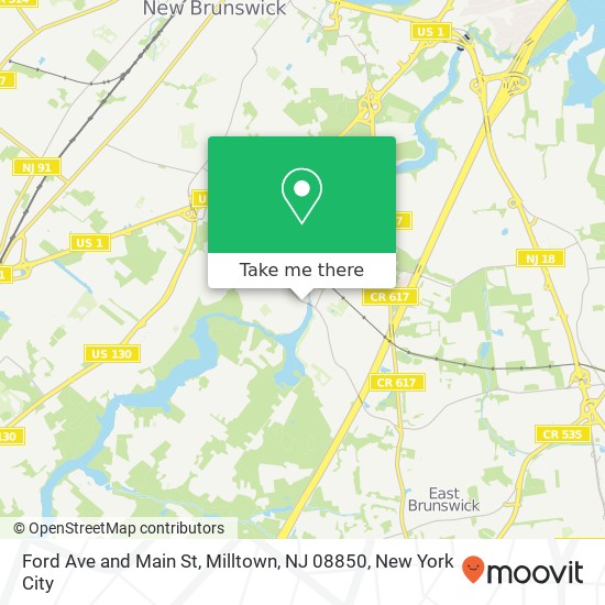 Ford Ave and Main St, Milltown, NJ 08850 map