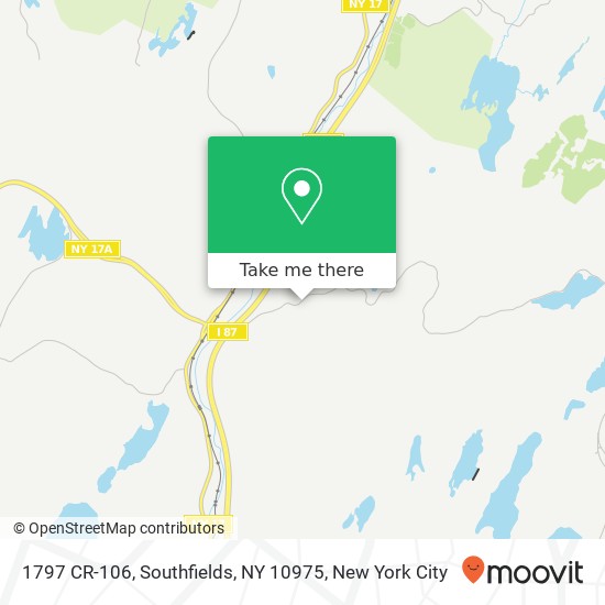 Mapa de 1797 CR-106, Southfields, NY 10975