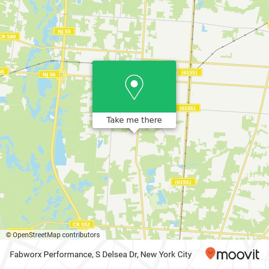 Fabworx Performance, S Delsea Dr map