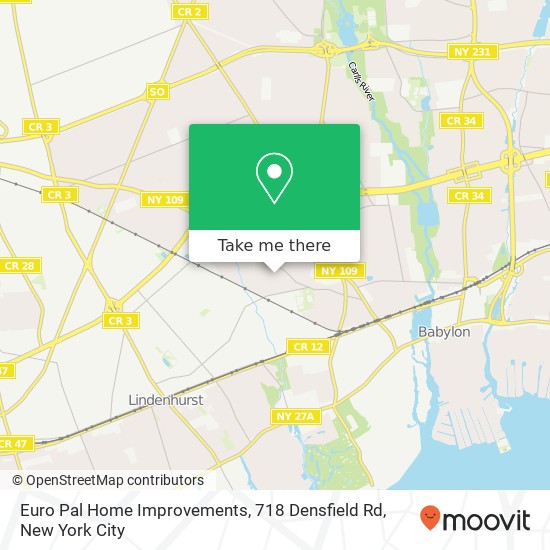 Mapa de Euro Pal Home Improvements, 718 Densfield Rd