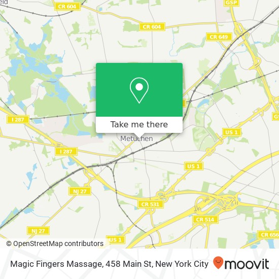 Mapa de Magic Fingers Massage, 458 Main St