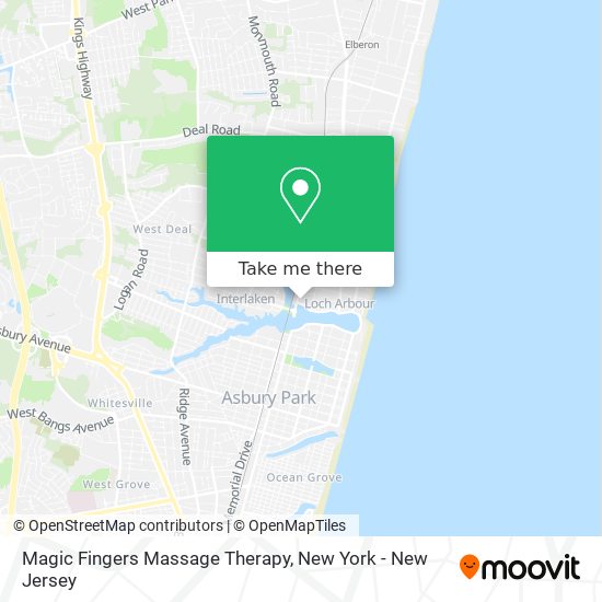 Mapa de Magic Fingers Massage Therapy