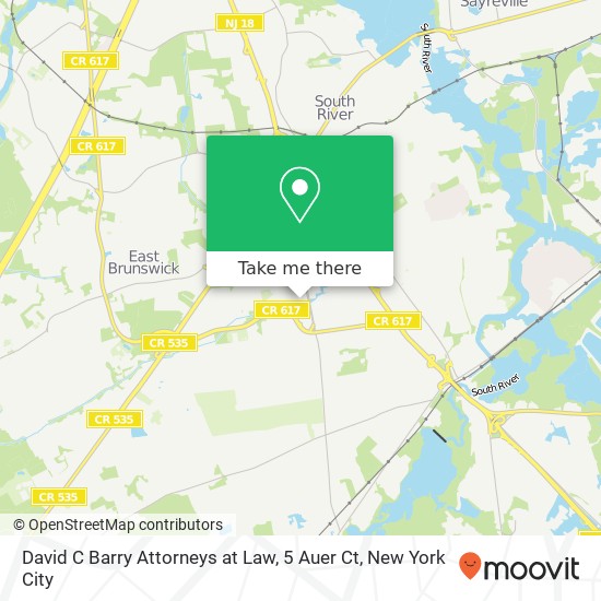 David C Barry Attorneys at Law, 5 Auer Ct map