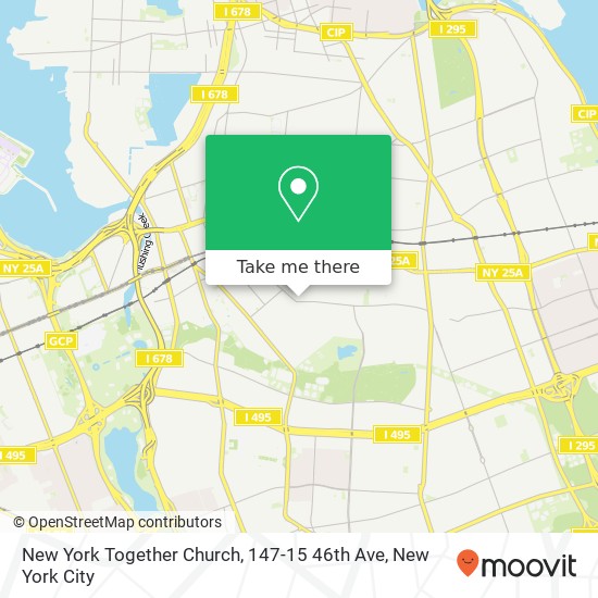 New York Together Church, 147-15 46th Ave map