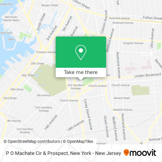 P O Machate Cir & Prospect map