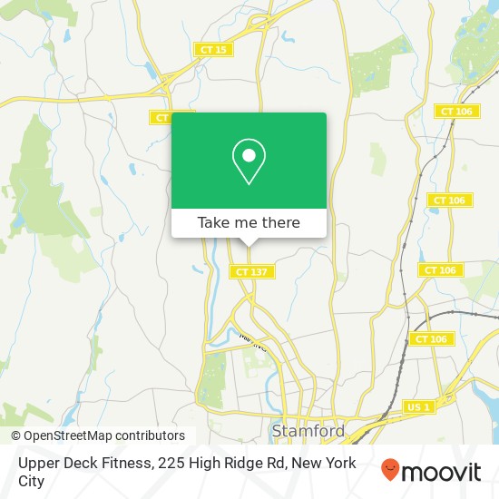 Mapa de Upper Deck Fitness, 225 High Ridge Rd