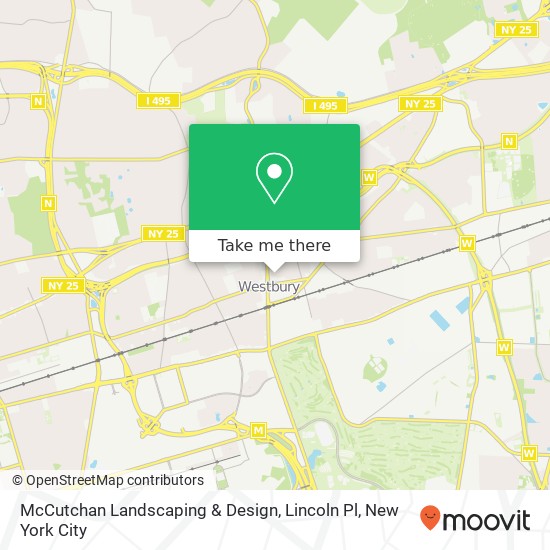 McCutchan Landscaping & Design, Lincoln Pl map