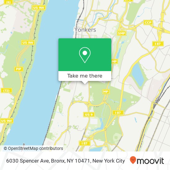 Mapa de 6030 Spencer Ave, Bronx, NY 10471