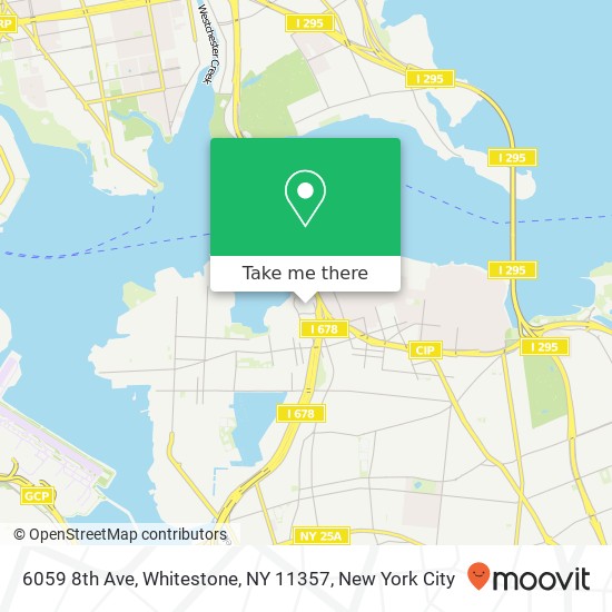 Mapa de 6059 8th Ave, Whitestone, NY 11357