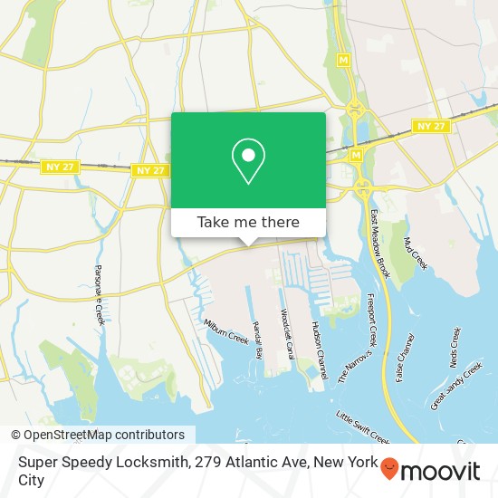 Mapa de Super Speedy Locksmith, 279 Atlantic Ave