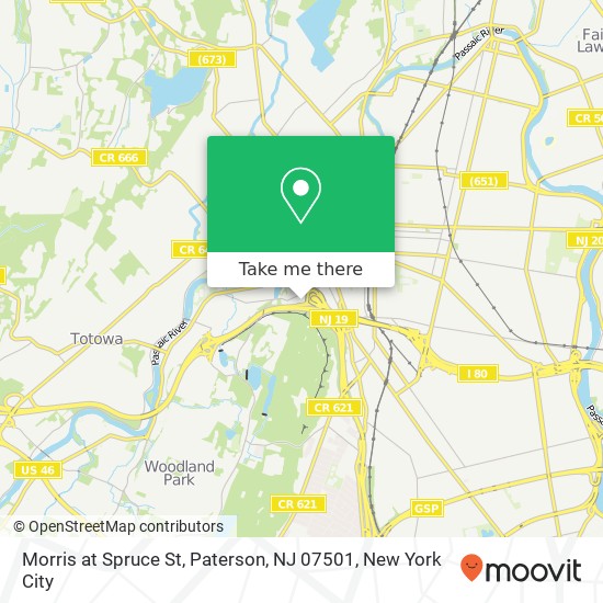 Mapa de Morris at Spruce St, Paterson, NJ 07501