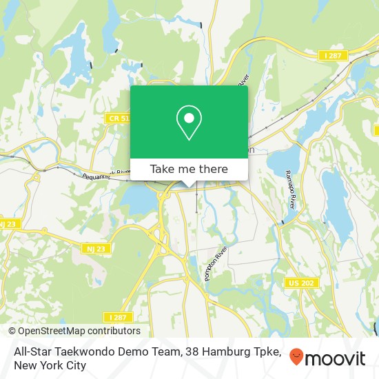 All-Star Taekwondo Demo Team, 38 Hamburg Tpke map