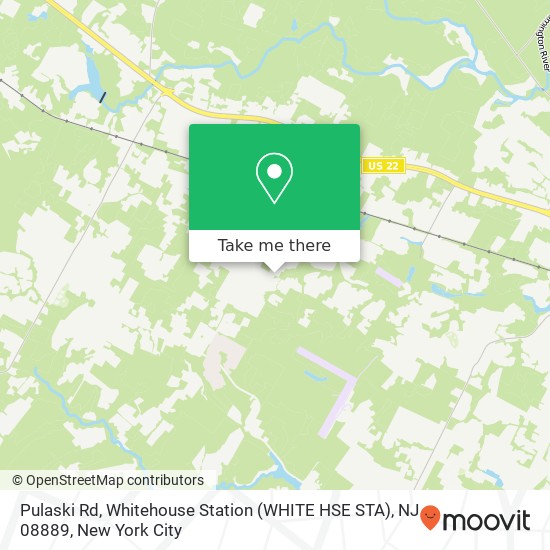 Mapa de Pulaski Rd, Whitehouse Station (WHITE HSE STA), NJ 08889