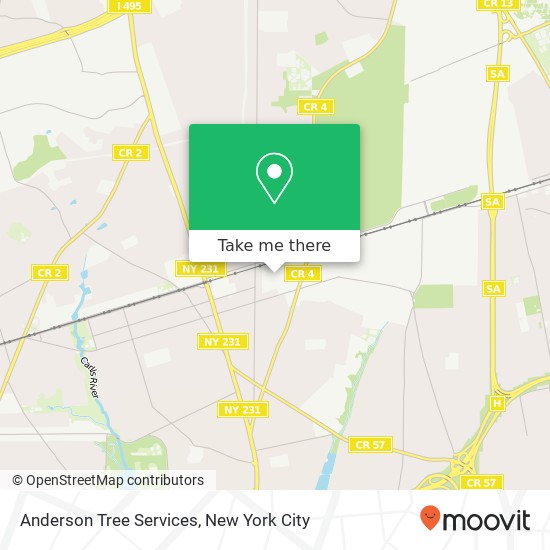 Mapa de Anderson Tree Services