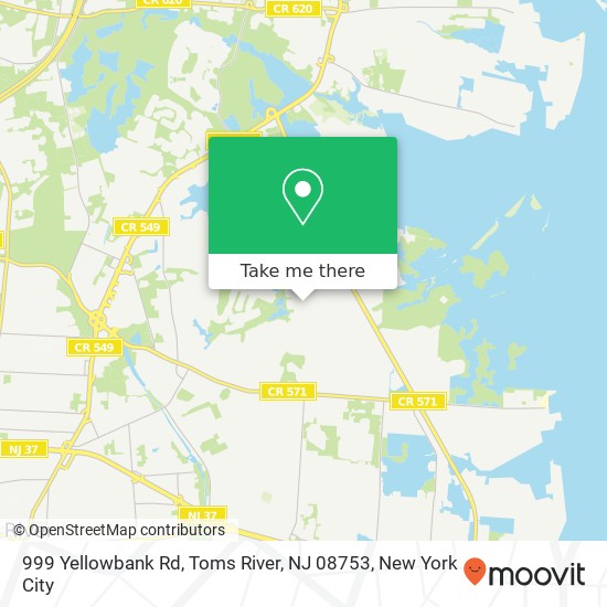 999 Yellowbank Rd, Toms River, NJ 08753 map