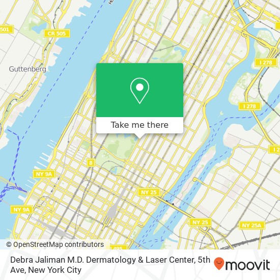 Mapa de Debra Jaliman M.D. Dermatology & Laser Center, 5th Ave