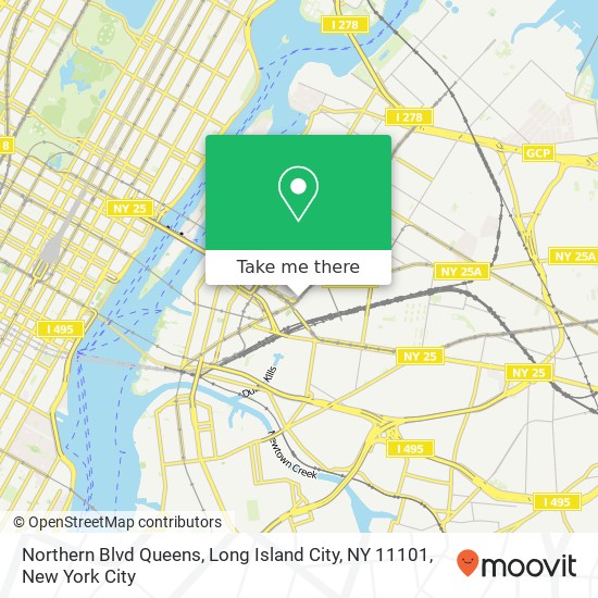 Northern Blvd Queens, Long Island City, NY 11101 map