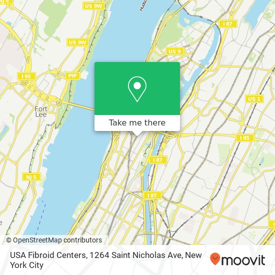 USA Fibroid Centers, 1264 Saint Nicholas Ave map