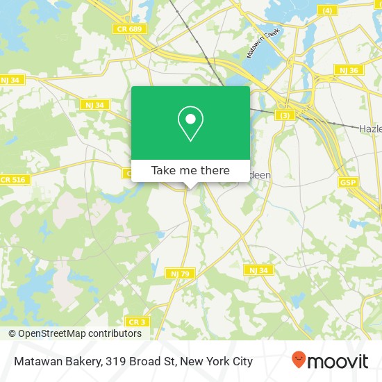 Matawan Bakery, 319 Broad St map