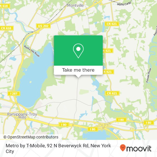 Metro by T-Mobile, 92 N Beverwyck Rd map