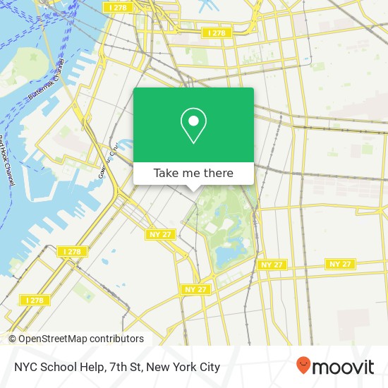 Mapa de NYC School Help, 7th St