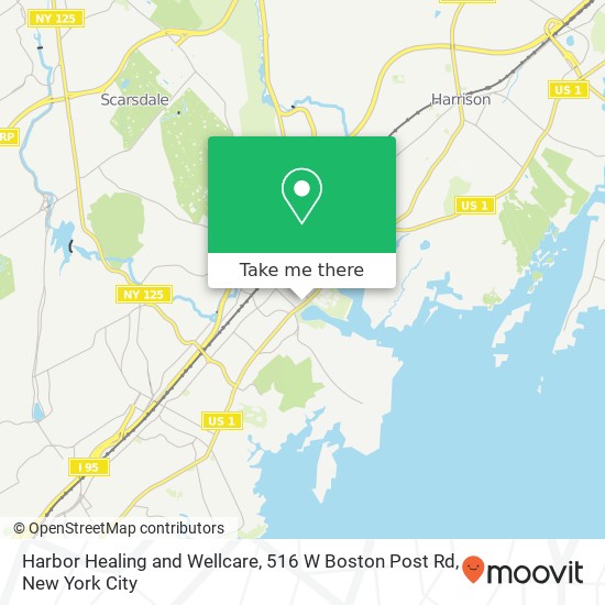 Mapa de Harbor Healing and Wellcare, 516 W Boston Post Rd