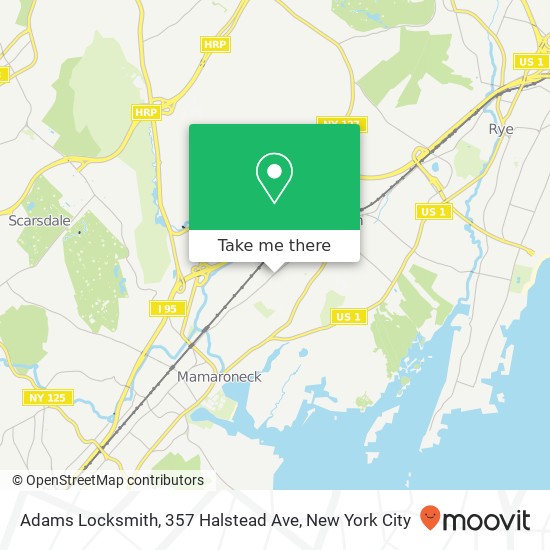 Mapa de Adams Locksmith, 357 Halstead Ave