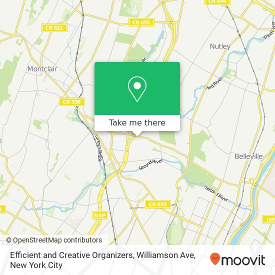 Mapa de Efficient and Creative Organizers, Williamson Ave