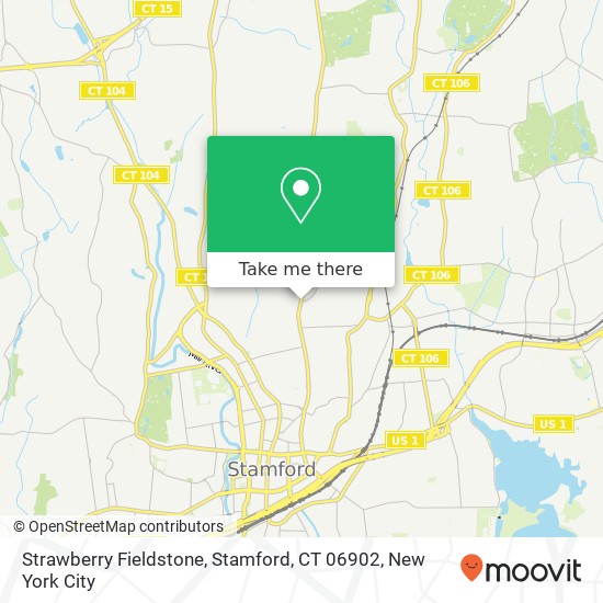 Mapa de Strawberry Fieldstone, Stamford, CT 06902